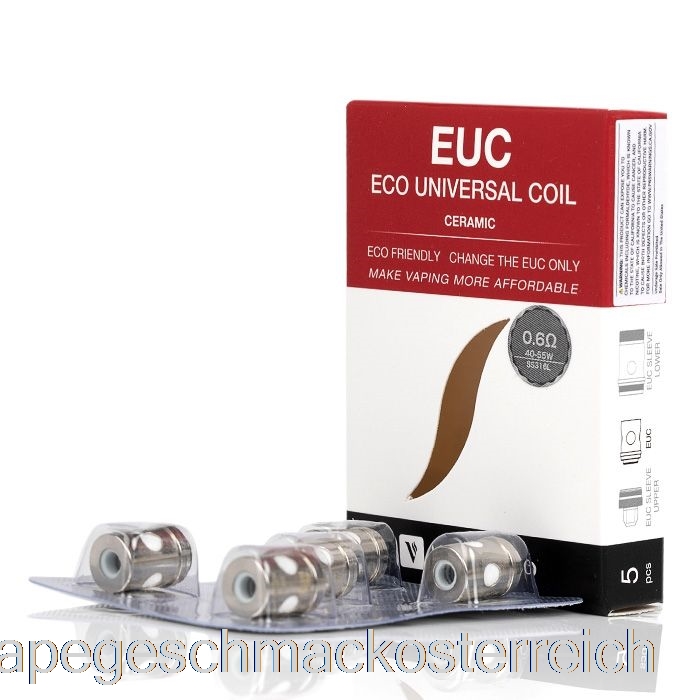 Vaporesso EUC Ersatzspulen 0,6 Ohm Keramik EUC SS316L Vape Geschmack